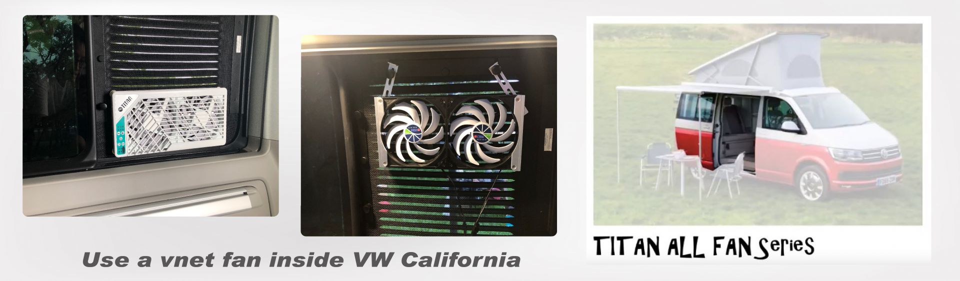 Inside ventilation of VW California: side window